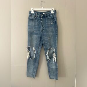 PacSun High Rise Distressed Blue Jeans